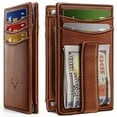 thumbnail image 1 of Billetera BULLIANT con cierre magnético de cuero genuino RFID para hombre, 1 of 7