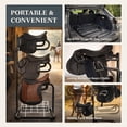 thumbnail image 4 of HOMESTEAD 3-Tier Saddle Rack, Horse Saddle Stand with Rotating Tiers & Bridle Rack, 4 of 6