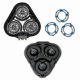 thumbnail image 4 of Shaver Head Replacement for Series S5000 S5370 S5571 S5420 S5140 S5078 - Black Color Option, 4 of 5