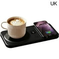 thumbnail image 1 of Coffee Mug Warmer, 2 in 1 Phone Wireless Charger Drink Heating, 3 Heat Settings, Temperature Controlled, 8H Auto Off, Candle Warmer, USB Heating Coaster Warmer with Touch Tech for Coffee, Milk and Tea, 1 of 8