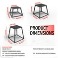 thumbnail image 2 of Plyometric Jump Box, Plyometric Platform and Jumping Agility Box, Fitness Exercise Step Up Box with Anti-Slip Surface for Home Gym Training, Conditioning Strength Training, 2 of 7