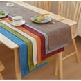 thumbnail image 2 of Table Runner Multicolor Burlap Table Ribbon Desk Tablecloths Bed Runners Table Decor Wedding Festival Party Birthday Christmas Centerpiece, 2 of 8