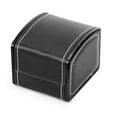 thumbnail image 3 of Spencer Watch Box Travel Watch Case Watch Storage Display Box Single PU Leather Wrist Watch Bangle Gift Box with Pillow, Black, 3 of 9