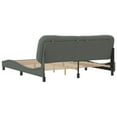 thumbnail image 5 of vidaXL Bed Frame with Headboard Dark Grey 193x203 cm Fabric, 5 of 5