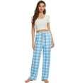 thumbnail image 7 of iniber Womens Pajama Pants with Pockets, Soft Drawstring Lounge Pants Pjs Sleep Bottoms(Plaid 10, Small), 7 of 7