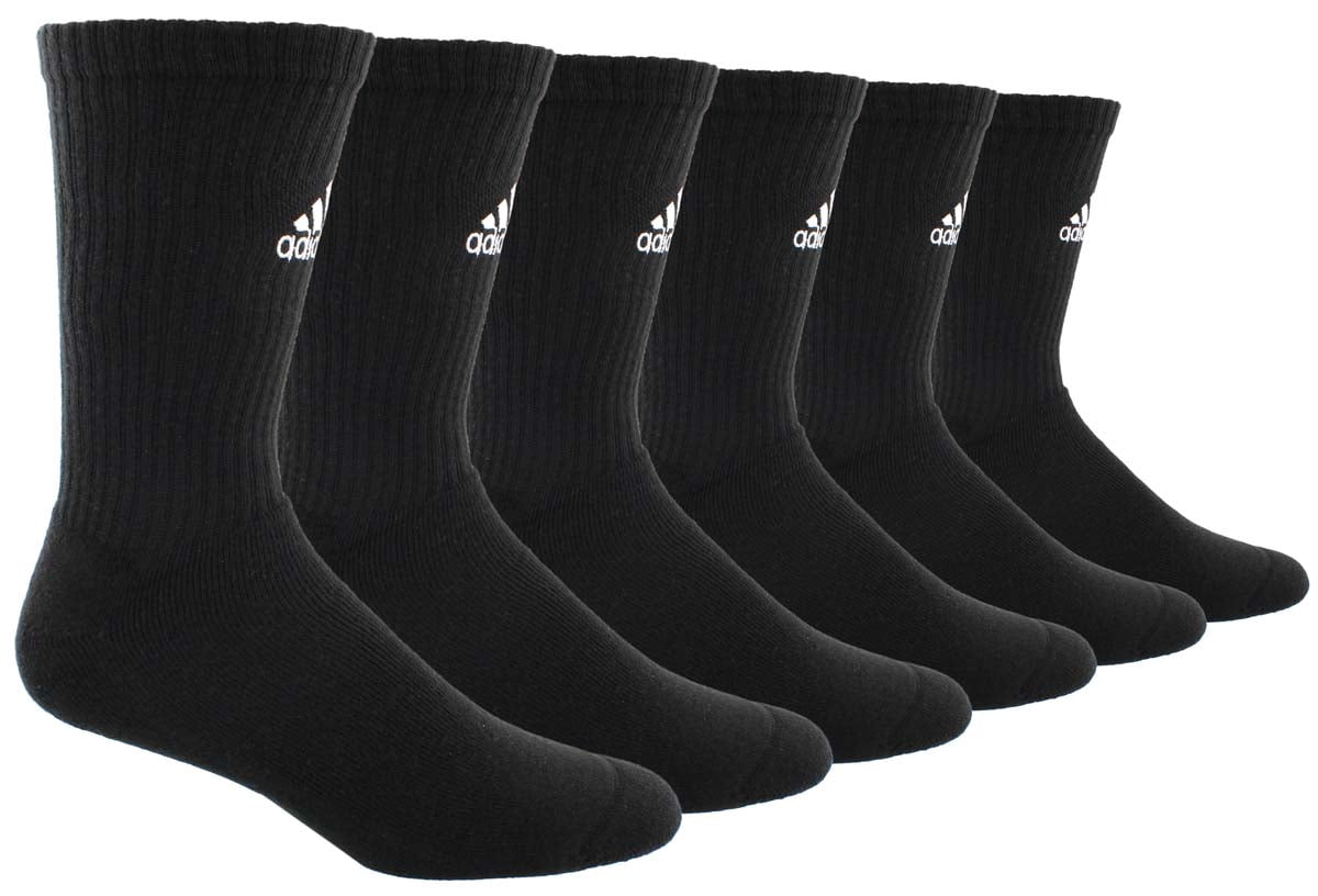 Adidas Team 6-pack Crew Sock Black | White MD