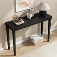 thumbnail image 4 of DAJU Black Console Table for Entryway Long Sofa Table with Decorative Beaded Trim Wood Console Table for Living Room,Entrance,Hallway, 4 of 12