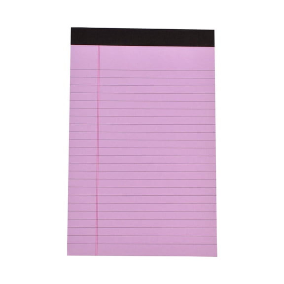 A5 Tearable Portable Notepad,Thick 80gsm paper,Ink-proof&Wear-resistant, Smooth Small Legal Pads Colored 30sheets/Pad(5*8"),purple