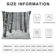 thumbnail image 5 of Orinice Snow Forest Trees Graphic Decorative Cushion Throw Pillow Cover for Home Couch Living Room Bed Sofa Car Bedroom Winter Pillow Case 1PC 22x22in, 5 of 5