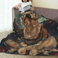 thumbnail image 6 of Pofeuu Tree Meditating Golden Retriever Print Ultra-Soft Micro Fleece Blanket,for Bed Or Sofa,All Season Throw Blankets Flannel Blanket-60"x50", 6 of 7
