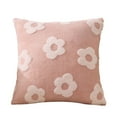 thumbnail image 3 of Throw Pillow Covers 22x22 Plushs Pillow Cover 17.71x17.71 Inches Everyday Decoration Holiday Decoration Home Sofa Pillow Cover Pink, 3 of 7