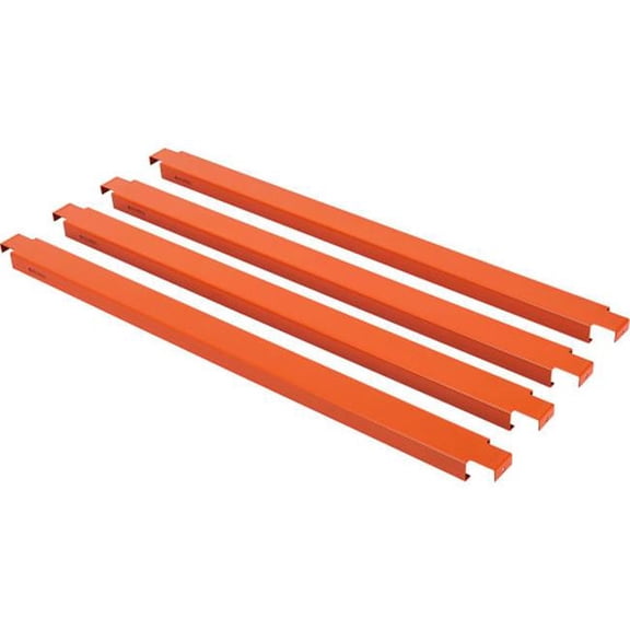 Global Industrial 413108 48 Pallet Support Crossbar, Silver - Pack of 4