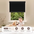 thumbnail image 6 of Allesin zen Blackout Roller Shades for Windows (Black,20"W x 72"H), 6 of 9