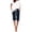 Dark Blue, variant on Women's Summer Fashion Solid Color Thin Loose Casual Bermuda Shorts, Lightweight Breathable Outer Wear for Warm Weather Comfort,Purple M