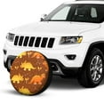 thumbnail image 2 of Kdxio Dinosaurs and Leaves for Tire Cover Wheel Protectors Tyre Covers Weatherproof Wheel Covers Universal Fit for Trailer Rv SUV Truck Camper Travel Trailers 14 inch, 2 of 8