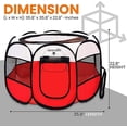 thumbnail image 2 of SereneLife 8-Panel Exercise Large Portable Foldable Pet Tent, 2 of 7
