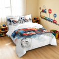 thumbnail image 2 of Erosebridal Formula Car King Bedding, Watercolor King Bed in a Bag, Watercolor F1 7 Pieces, 2 of 6