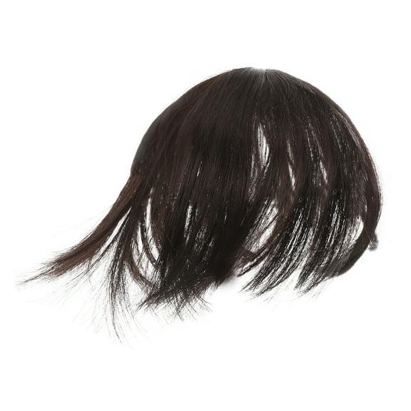 HONMEET Lightweight Dark Brown Hair Topper for Thinning Hair, Natural Look Hairpiece, Synthetic Fiber, 1 Piece