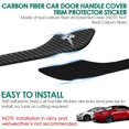 thumbnail image 4 of 4 ndas para manija de puerta compibles con Tesla Model 3 (2019-2025) Highland Model Y (2020-2026) Juniper Real Carbon Fiber 3D Sticker Wrap Covers Exterior recortar Door Sill Protector Accesorios, 4 of 5