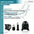 thumbnail image 6 of Half Off Ponds Aqua Pulse Submersible Pond Pump for Waterfalls, 550 GPH, 33 ft Cord, 6 of 7