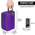 thumbnail image 3 of Toiletry Bag for Men Hanging Travel Dopp Kit Lightweight Water Resistant Small Shaving Bag Bathroom Cosmetic Organizer for Women, Dark Purple, 3 of 8