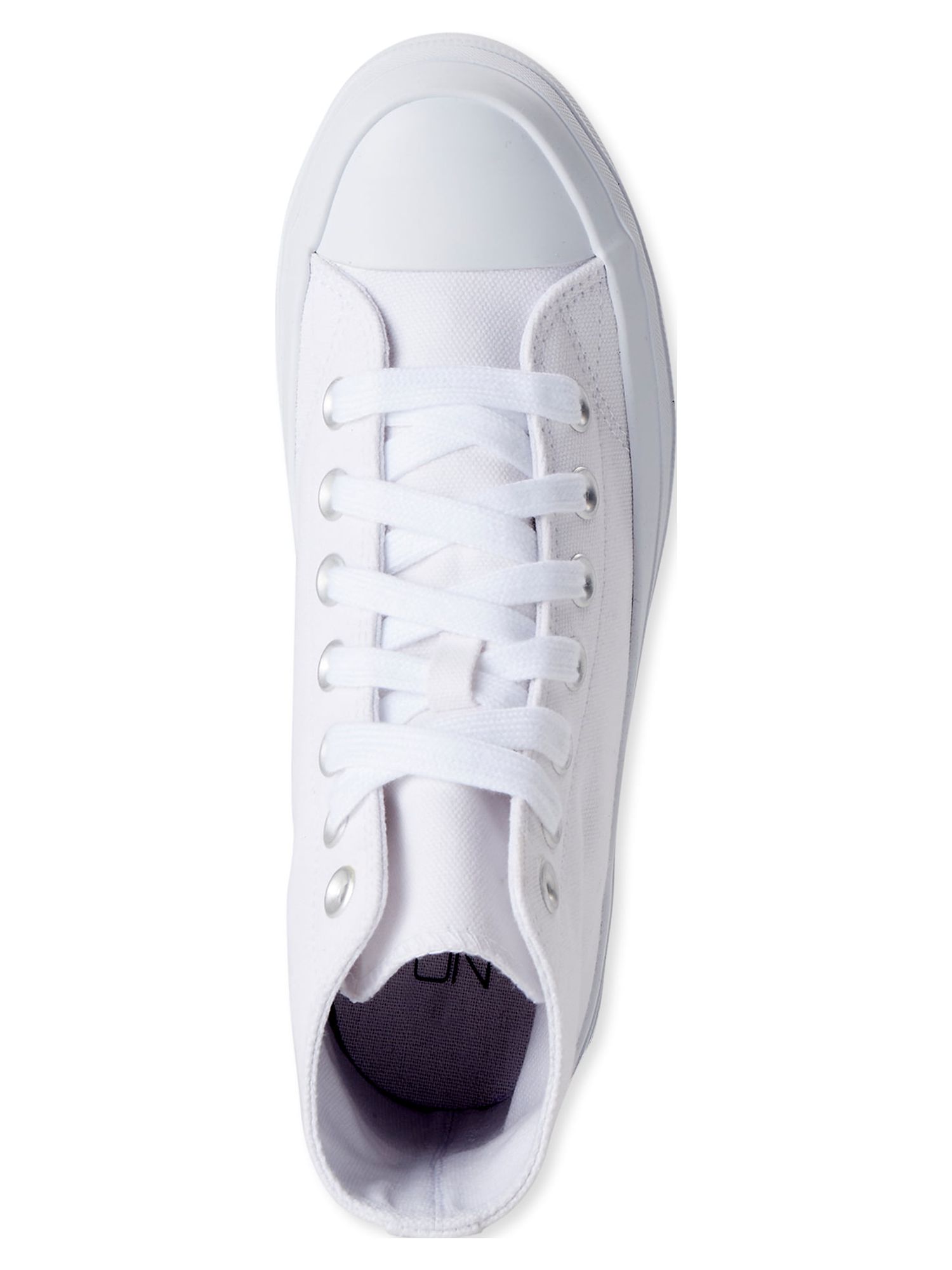 No Boundaries Women's High Top Canvas Lug Sneakers