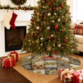 thumbnail image 2 of Sunflowers Christmas Tree Skirt 48 Inches, Farmhouse Vintage Western Texas Star Plaid Xmas Trees Skirt Mat Cover Decorations for Holiday Party Indoor Outdoor, 2 of 9
