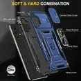 thumbnail image 4 of Mantto For Samsung Galaxy A42 5G Case with Shockproof Hybrid Rugged Magnetic Car Holder 180° Rotating Dual Layer Full-Body Phone Cover.For Samsung Galaxy A42 5G,Navyblue, 4 of 7