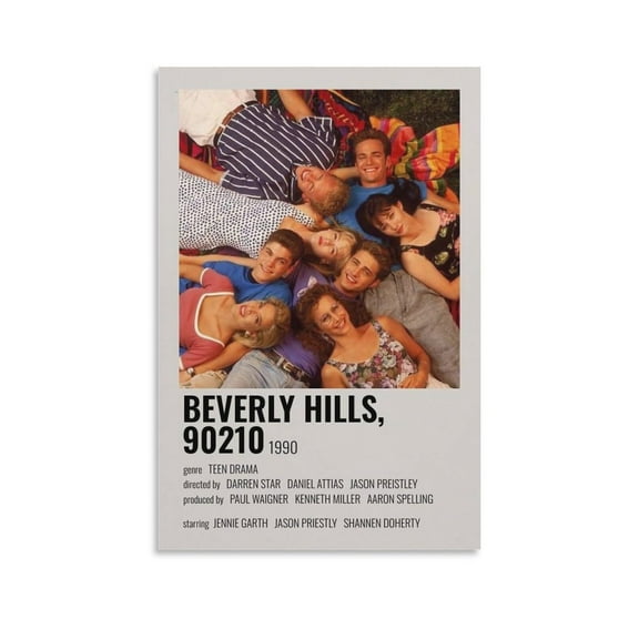 Vintage Movie Posters Beverly Hills, 90210 16 Artworks Canvas Poster Room Aesthetic Wall Art Prints Home Modern Decor Gifts