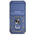 thumbnail image 5 of JTCASES for Google Pixel 9 Case, Heavy Duty Protection Magnetic Car Mount Rotating Stand [Slide Camera Window] Rugged Shockproof Anti-fall Shell for Google Pixel 9, Blue, 5 of 9