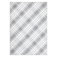 thumbnail image 5 of GlowSol 8' x 10' Rugs for Living Room Modern Geometric Rug Farmhouse Plaid Rug Stripe Rug Indoor Low Pile Non-Shedding Rug, Light Gray, 5 of 7