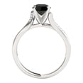 thumbnail image 3 of Aonejewelry 1.15 Ct. Ttw Halo Interwined Design Black Diamond Engagement Ring Crafted In 14k Solid White Gold, 3 of 4