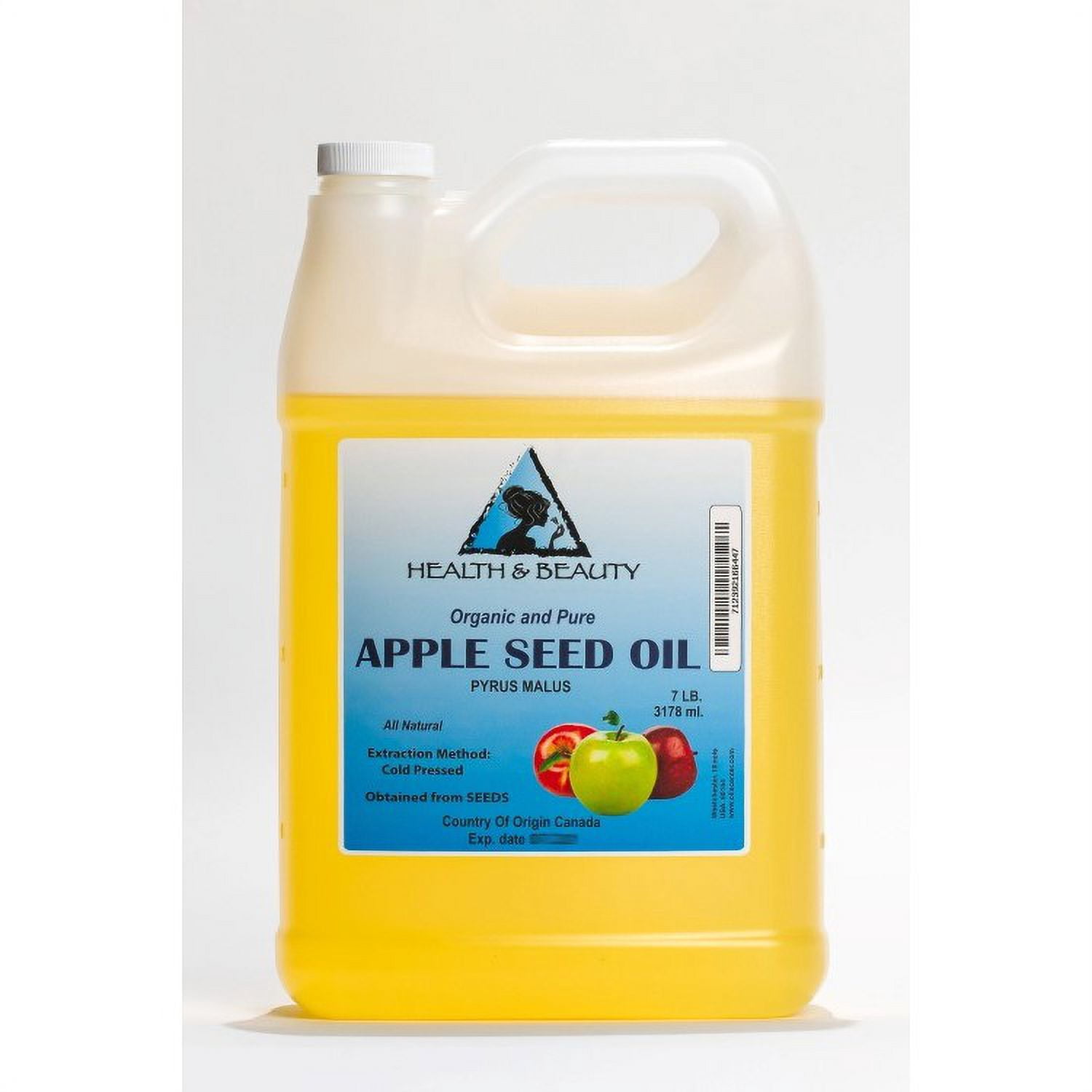 Apple Seed Oil Organic Carrier Cold Pressed Premium Natural 100% Pure 7 Lb
