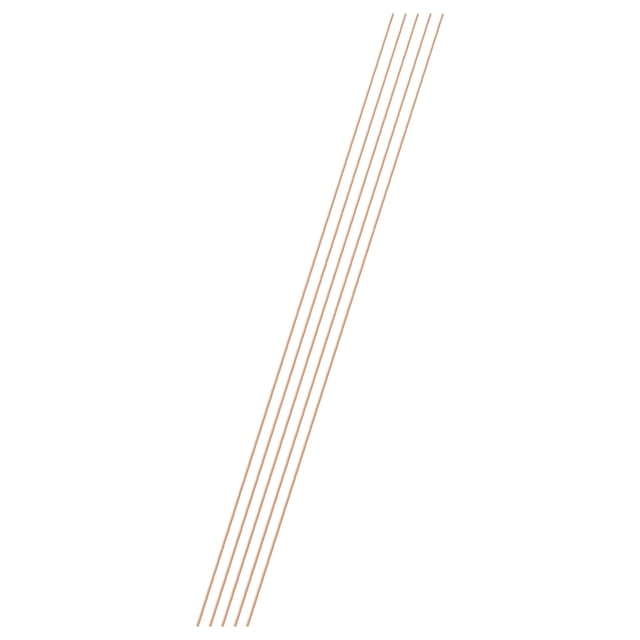 Uxcell 5-Pack Copper Round Rod 1.2mm x 300mm T2 Copper Stock