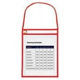 thumbnail image 3 of 1-Pocket Shop Ticket Holder w/Strap and Red Stitching 75-Sheet, 9 x 12, 15/Box, 3 of 5