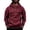 Wine, variant on LRGSHF Men's Quarter Zip Utility Hoodie Sweatshirt, Raglan Sleeve Multi‑Pocket Drawstring Hooded Pullover, Loose Fit Solid Color Casual Top