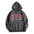 thumbnail image 2 of Christian Hoodies for Women 2025 Jesus Hoodie Y2K Graphic Hoodie with Pockets Hooded Sweatshirt Women Pullover, 2 of 7