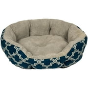 Vibrant Life 19" Small Cuddler, Navy Lattice
