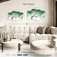 thumbnail image 4 of Elephant Stock Garden Party Tree Wall Art - Horizontal Multi Panel Canvas - Living Room Wall Decor - Floral And Botanical Multi Panel - White And Blue Decor By Ashvin Harrison - 36" x 22", 4 of 8