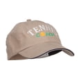thumbnail image 5 of Tennis Coach Embroidered Canvas Cotton Cap - Khaki Navy OSFM, 5 of 5
