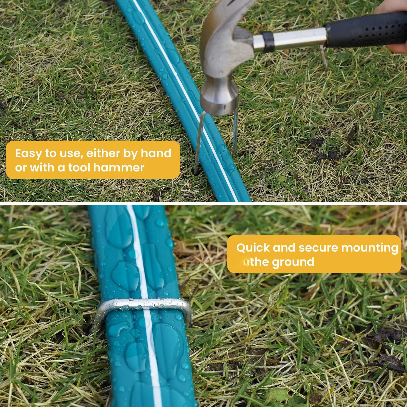 Sprinkler Soaker Hose 25 Ft For Garden Lawn Watering With Stakes