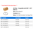 thumbnail image 2 of Oil Filter - Compatible with 2007 - 2017 BMW X3 2008 2009 2010 2011 2012 2013 2014 2015 2016, 2 of 2