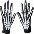thumbnail image 1 of Guantes largos de esqueleto de terror para Halloween, 1 of 6
