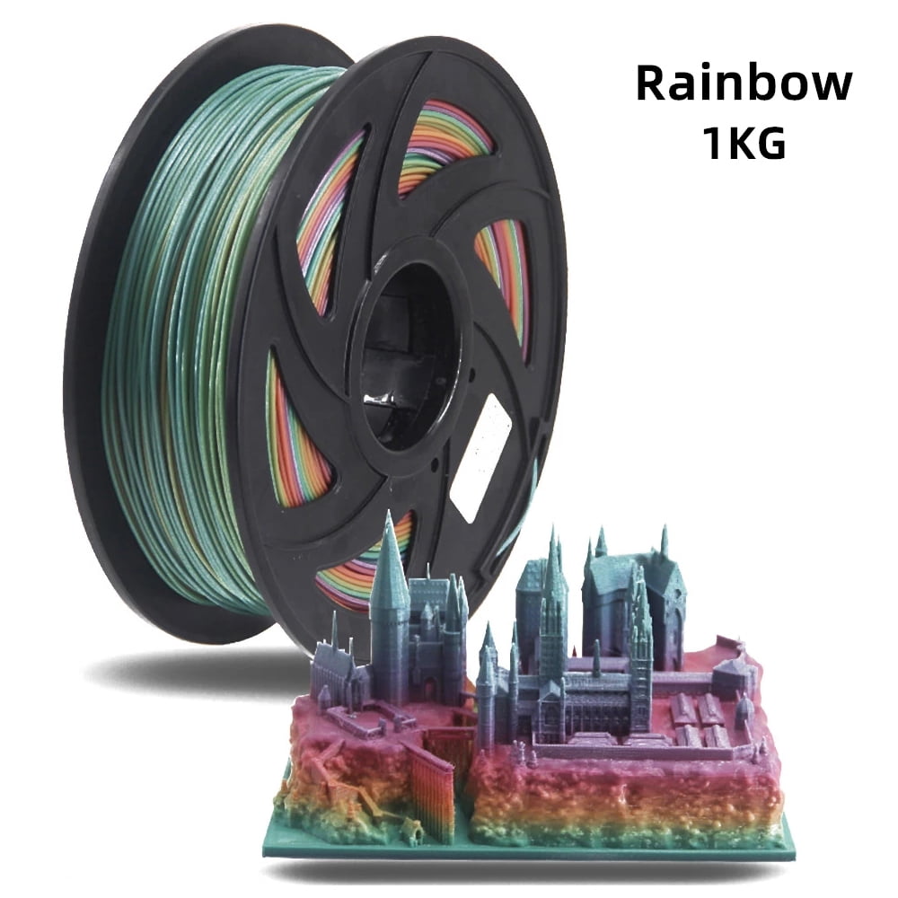Colorful PLA Filament 3D Printing 1Kg 1.75mm for FDM Printers