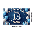 thumbnail image 3 of Decorative Balloons Happy Birthday Banner Blue Color Gift Decoration 13 Celebration for Birthday Party Event Decoration Kids Celebration, 3 of 7