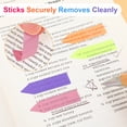 Writeable Sticky Arrow sixwipe 3200 Pcs Sticky Tabs Page Markers, Arrow Flag Tabs Self ...