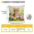 thumbnail image 1 of Easter Pillow Covers for Decorative Throw Pillows for Men Women 18X18 Inch Blank White Polyester Pillowcase for Drawing, 1 of 5