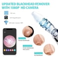 thumbnail image 4 of Blackhead Remover Pore Vacuum with Camera, Facial Pore Cleaner, Electric Acne Comedone Whitehead Blackhead Extractor with 4 Rubber Probes, Visible HD Pore Vacuum Remover, 4 of 7