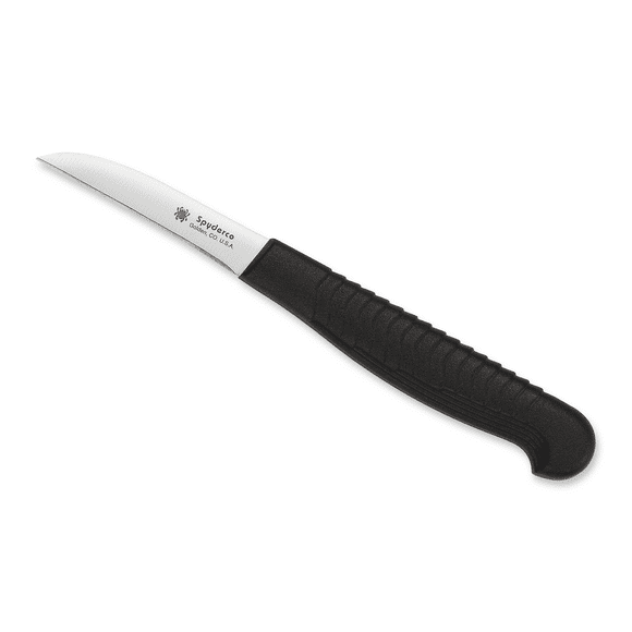 Spyderco Knives Mini Paring Kitchen Knife Cutlery Black MBS-26 Stainless K09PBK Cuchillo