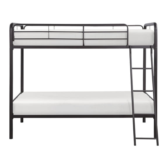 OakvillePark Delmater Metal Bunk Bed, Twin over Twin, Dark Bronze